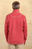 Melange Soft Fleece 1/4 Zip Pullover in Spice by Tru Grit