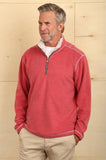 Melange Soft Fleece 1/4 Zip Pullover in Spice by Tru Grit