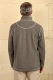 Melange Soft Fleece 1/4 Zip Pullover in Vintage Olive by Tru Grit