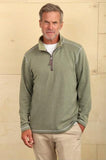 Sea Ranch Fleece 1/4 Zip Pullover in Cedar by True Grit