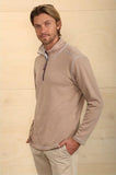 Sea Ranch Fleece 1/4 Zip Pullover in Dark Rye by True Grit