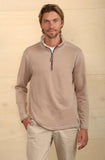 Sea Ranch Fleece 1/4 Zip Pullover in Dark Rye by True Grit