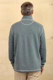 Sea Ranch Fleece 1/4 Zip Pullover in Industrial Blue by True Grit