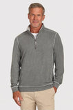 Yosemite 1/4 Zip Pullover in Grey by True Grit