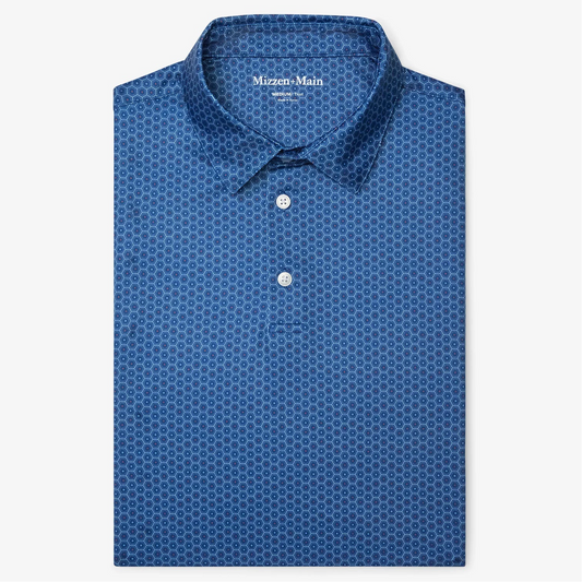 Versa Polo in Set Sail Honeycomb by Mizzen+Main