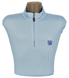 University of Kentucky Performance Houndstooth Quarter-Zip in Blue/White by Horn Legend