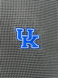 University of Kentucky Performance Houndstooth Quarter-Zip in Black/Blue by Horn Legend