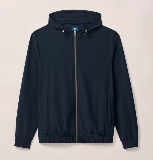 Amir Top Shelf Full-Zip Hooded Jacket in Navy by Johnnie-O