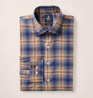 Angelos Top Shelf Button Down Shirt in Hazelnut by Johnnie-O