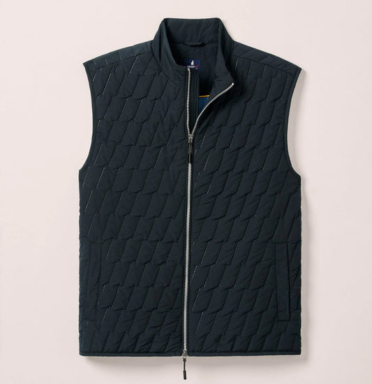 Belfry Quilted Puffer Vest in Black by Johnnie-O