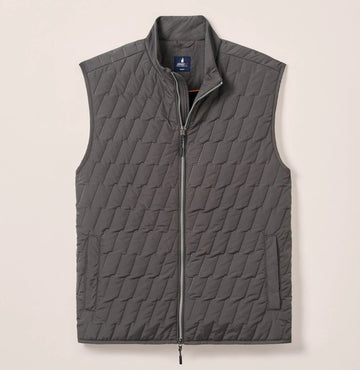 Belfry Quilted Puffer Vest in Dark Gray by Johnnie-O