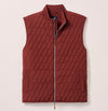 Belfry Quilted Puffer Vest in Dark Maroon by Johnnie-O