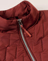 Belfry Quilted Puffer Vest in Dark Maroon by Johnnie-O
