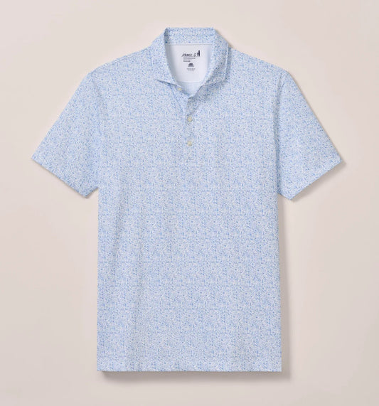 Boggings Performance Jersey Polo in Palisades Blue by Johnnie-O