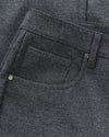 Burbank Stretch Knit 5-Pocket Pant in Charcoal by Johnnie-O