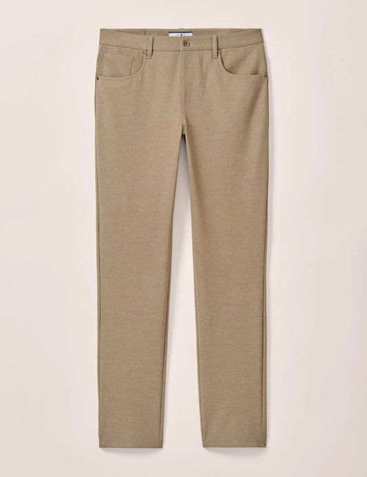 Burbank Stretch Knit 5-Pocket Pant in Khaki by Johnnie-O