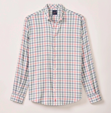 Callum Everyday Performance Button Down Shirt in Navy by Johnnie-O