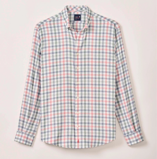 Callum Everyday Performance Button Down Shirt in Navy by Johnnie-O