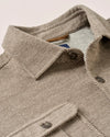 Carl Stretch Knit Flannel Lodge Shirt in Havana by Johnnie-O