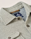 Carl Stretch Knit Flannel Lodge Shirt in Light Gray by Johnnie-O