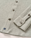 Carl Stretch Knit Flannel Lodge Shirt in Light Gray by Johnnie-O