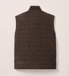 Corde Top Shelf Faux Suede Quilted Vest in Coffee by Johnnie-O