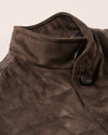 Corde Top Shelf Faux Suede Quilted Vest in Coffee by Johnnie-O