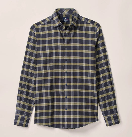 Daylynn Performance Flannel Button Down Shirt in Valley by Johnnie-O