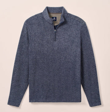 Dion Sherpa 1/4 Zip Pullover in Navy by Johnnie-O