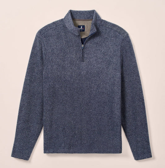Dion Sherpa 1/4 Zip Pullover in Navy by Johnnie-O
