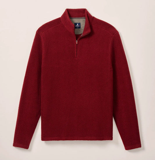 Dion Sherpa 1/4 Zip Pullover in Pinot by Johnnie-O