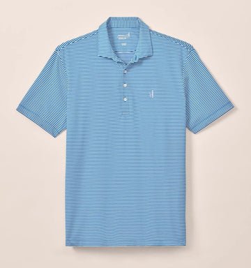 Dru Performance Mesh Polo in Palisades Blue by Johnnie-O