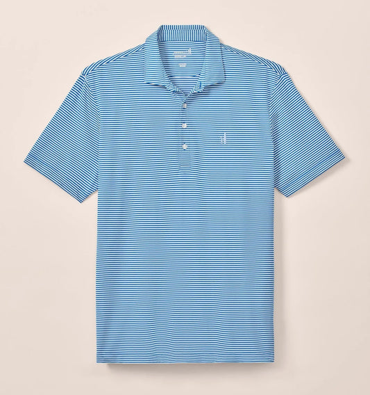 Dru Performance Mesh Polo in Palisades Blue by Johnnie-O