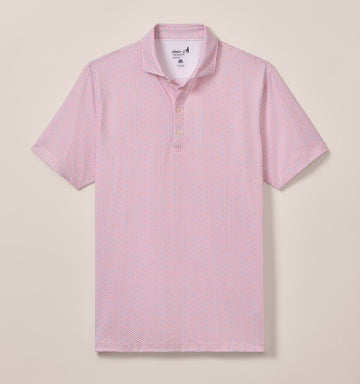 Emillio Performance Jersey Polo in Lobster by Johnnie-O