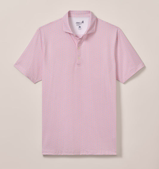 Emillio Performance Jersey Polo in Lobster by Johnnie-O