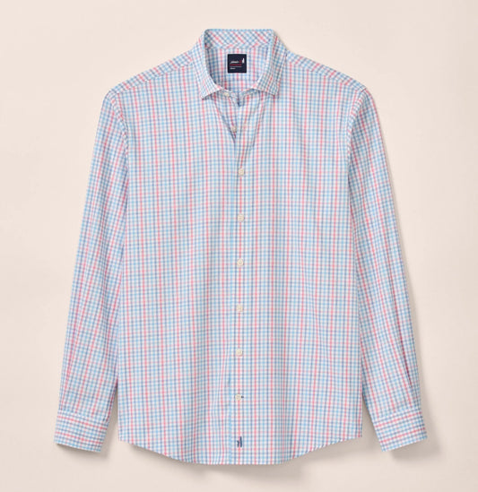 Han Everyday Performance Button Down Shirt in White by Johnnie-O