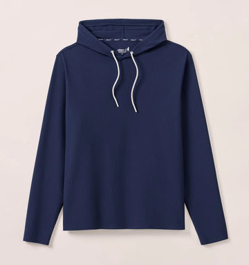 Hoppin Performance Drawstring Hoodie in Navy by Johnnie-O