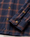 Judah Stretch Knit Flannel Lodge Shirt in Coffee by Johnnie-O