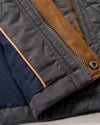 Juno Quilted Snap Jacket in Dark Gray by Johnnie-O