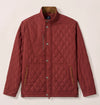 Juno Quilted Snap Jacket in Dark Maroon by Johnnie-O
