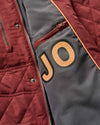 Juno Quilted Snap Jacket in Dark Maroon by Johnnie-O