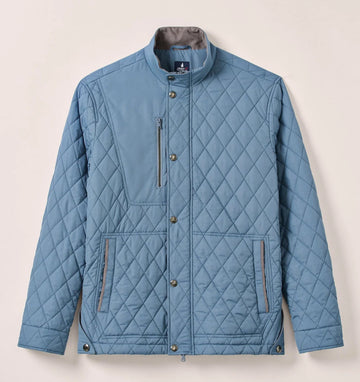 Juno Quilted Snap Jacket in Sailor by Johnnie-O