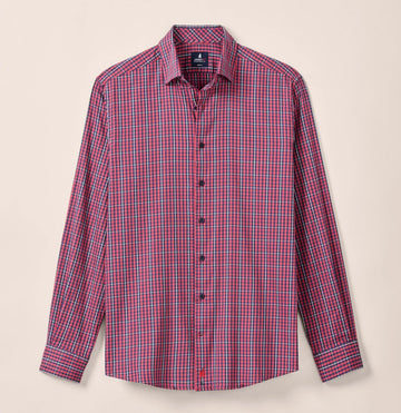 Kenney Natural Performance Button Down Shirt in Lobster by Johnnie-O