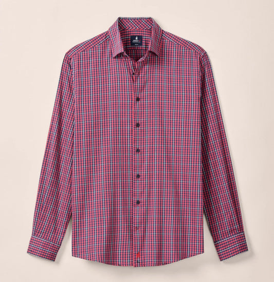 Kenney Natural Performance Button Down Shirt in Lobster by Johnnie-O