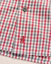 Kirtland Natural Performance Button Down Shirt in Malibu Red by Johnnie-O