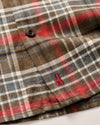 Langston Performance Flannel Button Down Shirt in Coffee by Johnnie-O