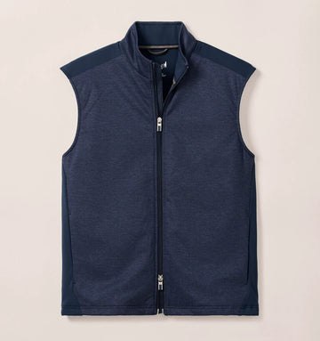 Lomond Printed Knit Vest with PrimaLoft® in Navy by Johnnie-O