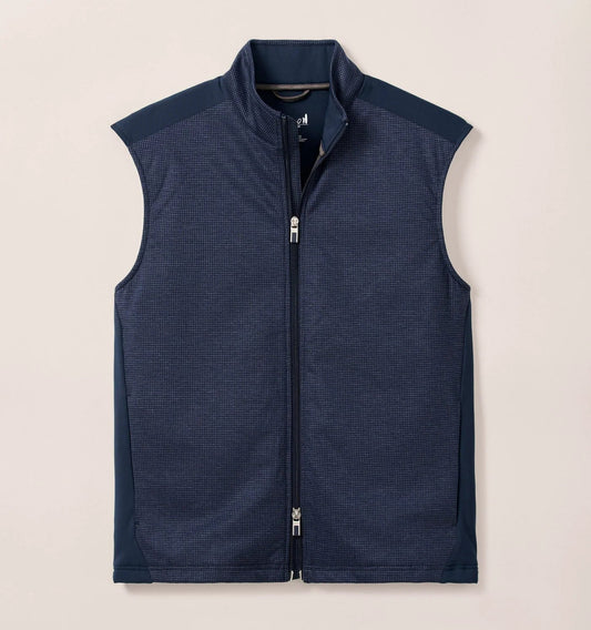Lomond Printed Knit Vest with PrimaLoft® in Navy by Johnnie-O