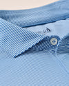 Lyndonn Stripe Performance Jersey Polo in Kona Lake by Johnnie-O