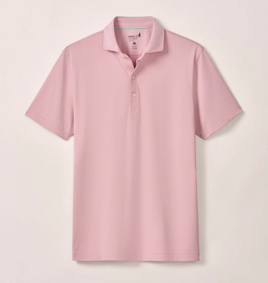 Lyndonn Stripe Performance Jersey Polo in Sardinia by Johnnie-O